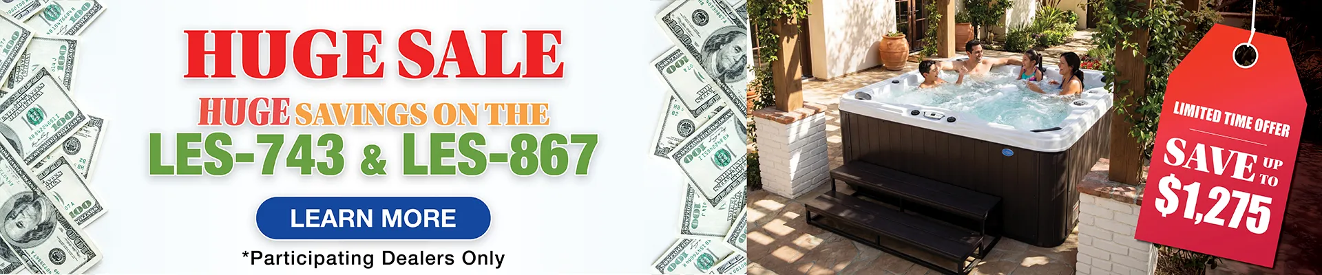 Calspas hot tub being used in a family setting - Millvale